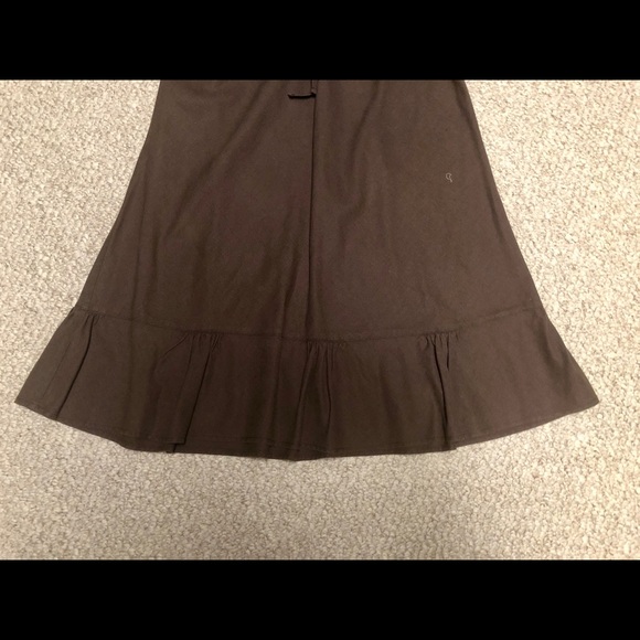 J. Crew Brown Linen Ruffle Skirt - Picture 4 of 5
